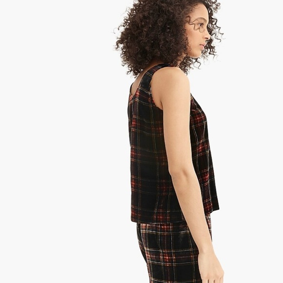 J. Crew NWT Velvet tank top in Stewart tartan - Picture 3 of 5